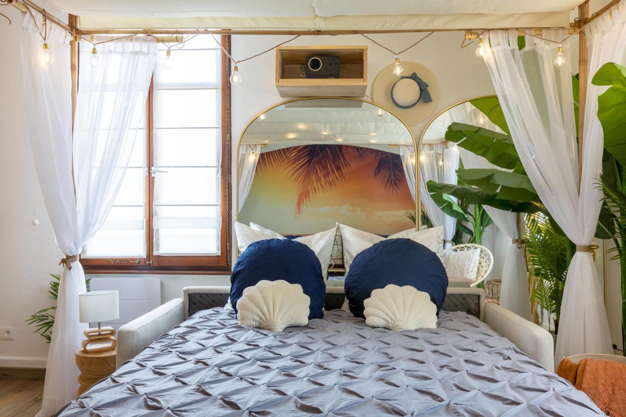 Lit Rond Tres Grand Et Confortable - Garage Possible Ou Parking Gratuit Rue - Gare 2 Min Et Ville 4 Min En Tram - Ciel Etoile - Netflix Videoprojecteur - Luxe Et Evasion Страсбург Экстерьер фото